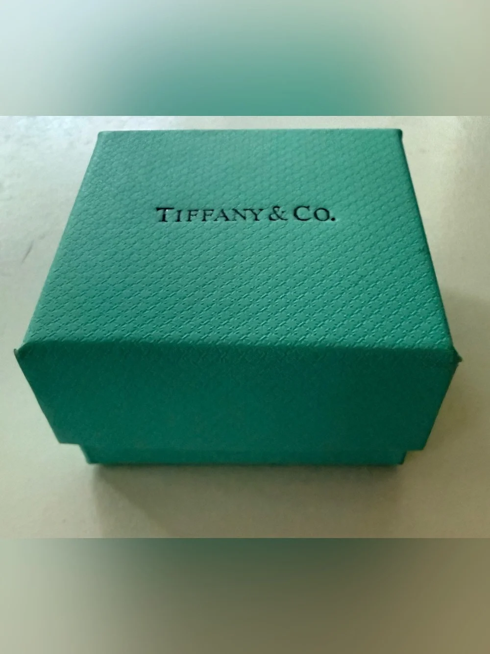 Tiffany & Co. Box in Tiffany Blue with Black Logo